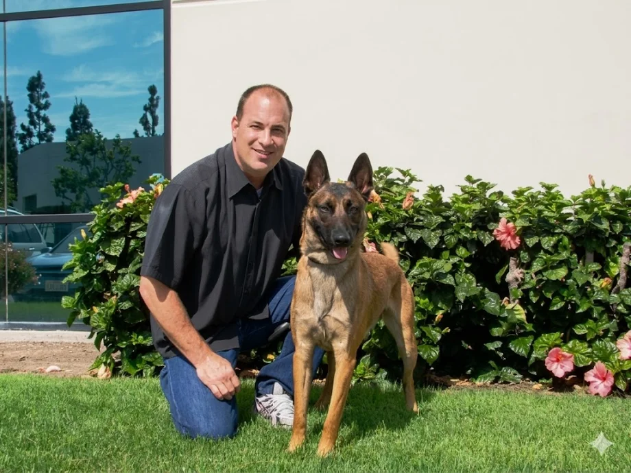 Dr. Weddle and his dog